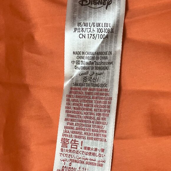 NEW Disney Parks Encanto Dress Womens Orange Yellow Midi Empire Waist NWT Sz L - Picture 12 of 13